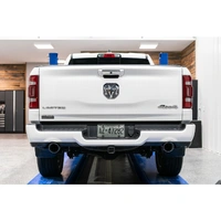 2.5" Cat Back, Dual Split Rear (Ram Hemi 1500 19-24) - BC Aluminized Steel - T304 Stainless Steel Tip