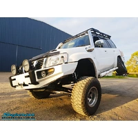 Superior Hyperflex Radius Arms With Drop Boxes Suitable For Nissan Patrol GQ/GU 4 Inch (100mm) Castor Correction No Diff Prot