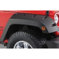 Front Pocket Style Flares 2pc - Black (Wrangler 07-18)