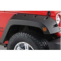 Front Pocket Style Flares 2pc - Black (Wrangler 07-18)