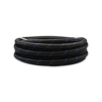 -10 AN Two-Tone Black/Blue Nylon Braided Flex Hose (20 foot roll)