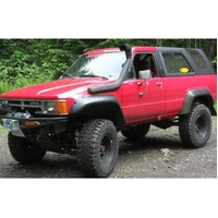 Rear Cutout Style Flares 2pc - Black Compatible w/ Domestic or Import Bed (Pickup 84-88)