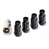 Muteki SR48 Lock Nut Set - Black (12X1.25)