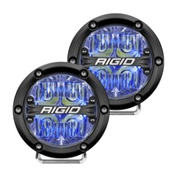 360-Series 4In LED Off-Road Fog Light Drive Beam - Blue Backlight (Pair)