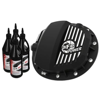 Pro Series Rear Differential Cover - Machined Fins (Silverado/Sierra 19+) - Black w/Gear Oil