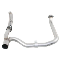 Twisted Steel Loop Delete Down-Pipe + Y-Pipe 2" to 2.5" Aluminized Steel Exhaust System (Wrangler JK 12-18)