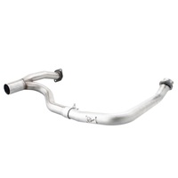 Twisted Steel Loop Delete Down-Pipe 2.5" Stainless Steel Exhaust System (Wrangler JK 12-18)