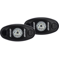 A-Series Low Power LED Light - Cool White/Black Housing - Pair