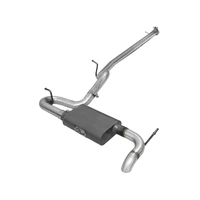 Scorpion 2.5" Aluminized Steel Cat-Back Exhaust System w/Straight Exit (Wrangler JK 4 Door 07-18)