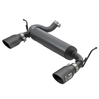 Rebel Series 2.5" 409 Stainless Steel Axle-Back Exhaust System (Wrangler JK 12-18)