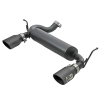 Rebel Series 2.5" 409 Stainless Steel Axle-Back Exhaust System (Wrangler JK 12-18)