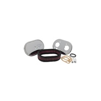 Custom Racing Air Filter Assembly to Suit Weber Carburettors - 6.125" ID x 1.75" H x 1.625" Inlet