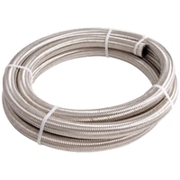 100 Series Stainless Steel Braided Hose -5AN 15m - Stainless