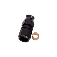 1/2" Hard Line To -8AN Female Adapter w/Olive - Black
