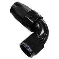 150 Seried 90 Deg Full Flow Taper Swivel Hose End -12AN - Black