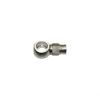 7/16" Stainless -3AN Straight Banjo Fitting Hose End