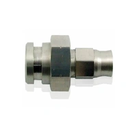 Stainless Steel Female Inverted Flare 19mm Hex w/Ret Clip Recess - 3/8 x 24mm
