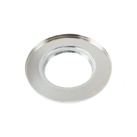 9" Air Filter Base Only - Chrome - Flat Base