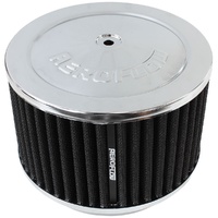 Chrome Air Filter Assembly w/Washable Cotton Element (6-3/8" x 4", 5-1/8")
