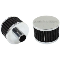 Push In Breather Filter - Chrome - 3" OD, 2.5" High