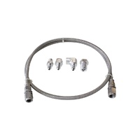 -3AN x 3Ft Braided Stainless Steel Line Kit (Incls. Fittings)