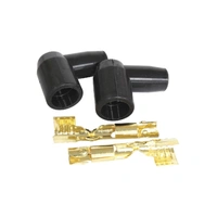 90 Deg Silicone Distributor/Coil Boots and Terminals - Black