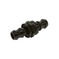 -10AN Male to Male Push Lok Barb Adapter - Black
