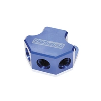 4 Port Y-Block 3 x -8 ORB 1 x -10 ORB Inlet