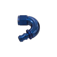 510 Series Full Flow Tight Radius Push Lok 150 Deg Hose End -8AN