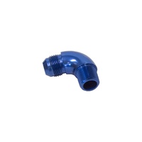 90 Deg 1/2" NPT To -8AN Full Flow Adapter