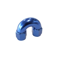 180 Deg Full Flow Female Swivel Coupler -12AN - Blue - 1 Piece