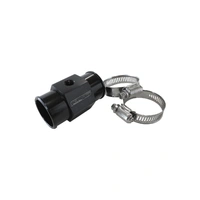 Radiator Hose Temperature Sender Adapter - Black - 1.5" OD