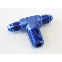 -4AN Tee with 1/4" NPT On Side
