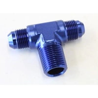 -8AN Tee with 1/2" NPT On Side