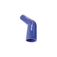 45 Deg Silicone Hose Reducer - Blue - 145mm Long