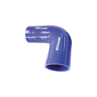 90 Deg Silicone Hose Reducer - Blue - 125mm Long