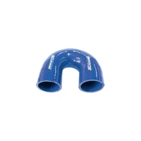 180 Deg Silicone Hose Coupler - Blue - 100mm Long
