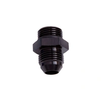 -8AN ORB To -8AN Straight Male Flare Adapter - Black - 25 Pack
