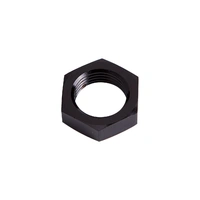 Bulkhead Nut -6AN - Black - Single