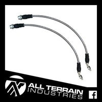 Extended Braided Brake Lines - Front (Navara 15+ /Pathfinder 05-13)