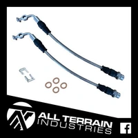 Braided Brake Lines - Front Caliper (Landcruiser 76/78/79 Series w/ABS)