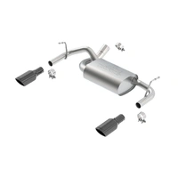 Axle-Back Exhaust System - Black Chrome (Wrangler 12-18)
