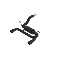 Axle Back Exhaust S-Type w/3.5in Tips - Black (Wrangler 18-23)