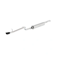 Cat-Back 2.5in Single Square Rolled Angle Cut Rear (Wrangler 12-18)