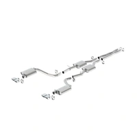 Dual Rectangle Angle Cut Dual Split Rear Exit Atak Exhaust (Challenger 15-23)