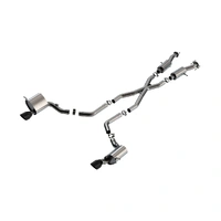 S-Type Cat-Back Exhaust System - Black Tips T-304SS (Grand Cherokee 15-21)