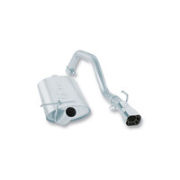 Cat-Back 2.25x2in Single Square Intrcld Rr 2.75x2.5in Sqr x6.5in (Wrangler 88-90)