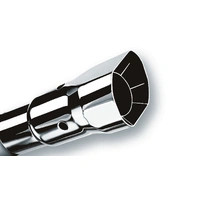 Polished Tip Single Square Angle-Cut Intercooled - Inlet 2 1/2in. Outlet 2 1/2 x 2 3/