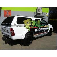 Canopy - Trade Style Fibreglass Incl. roof rail system, Toyota White (Hilux 05-15)