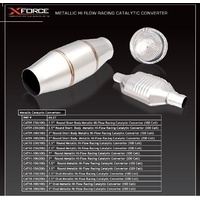 3in Oval Metallic Hi-Flow Racing 200Cell Catalytic Converter